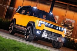 Mahindra Vision S headlights and alloy wheels