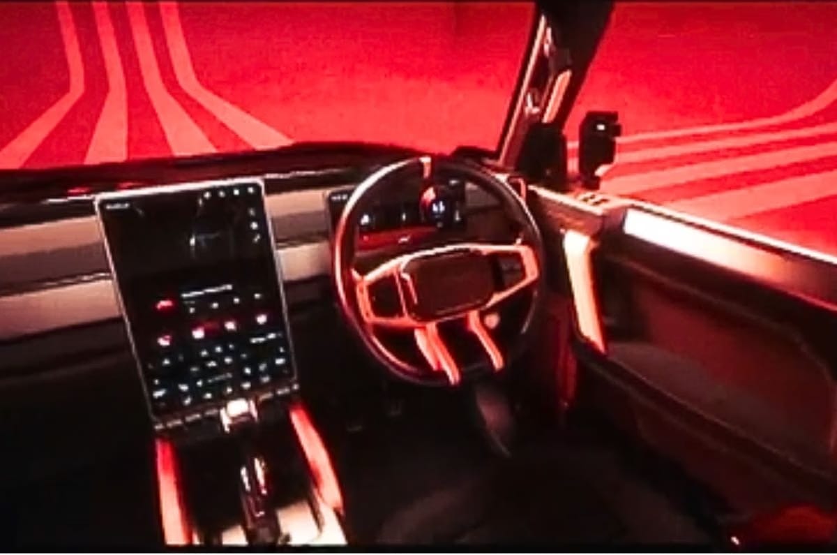 Mahindra Vision SXT concept pick up interior