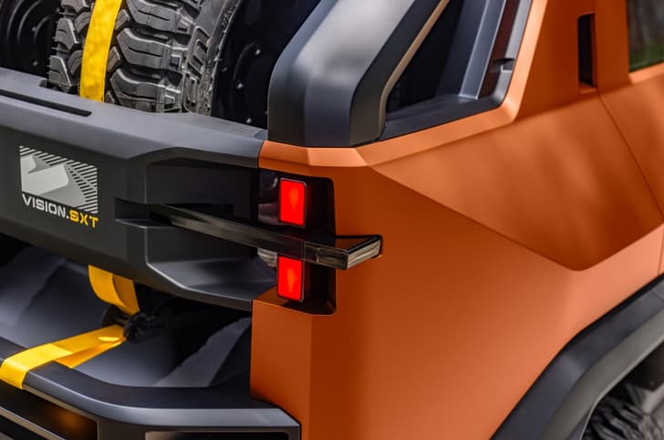 Mahindra Vision SXT concept pick up tail-lights