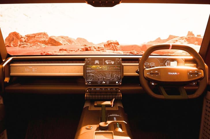 Mahindra Thar.e interior 