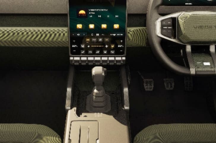 Mahindra Vision T interior physical controls 