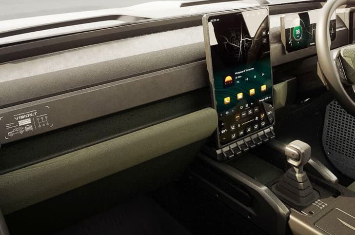 Mahindra Vision T interior dash panel 