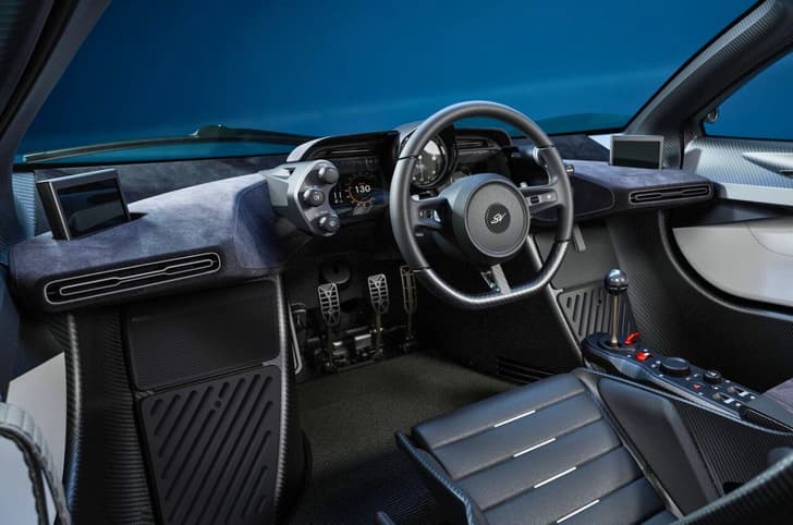GMA Le Mans GTR in Blue studio image of the interior dashboard