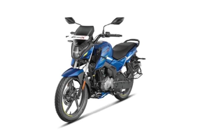 Hero Glamour X front three quarter studio shot blue colour