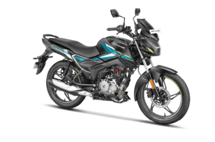 Hero Glamour X front three quarter shot blue and black