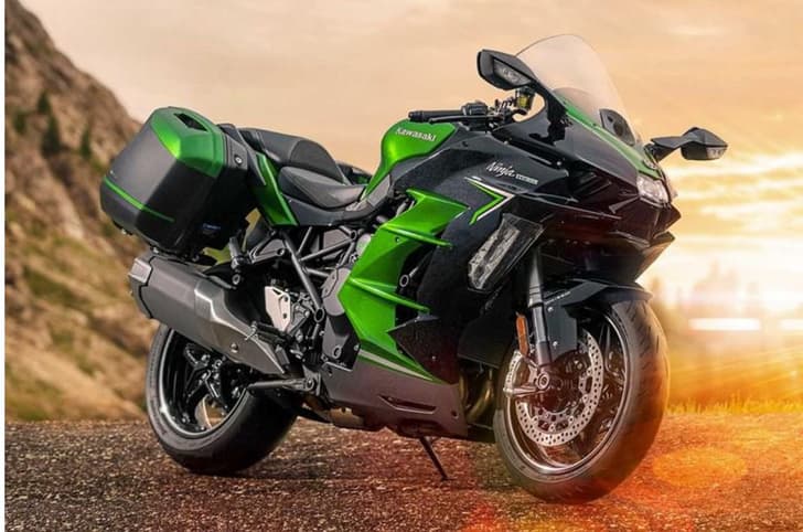 Ninja H2 SX front three quarter real-life shot