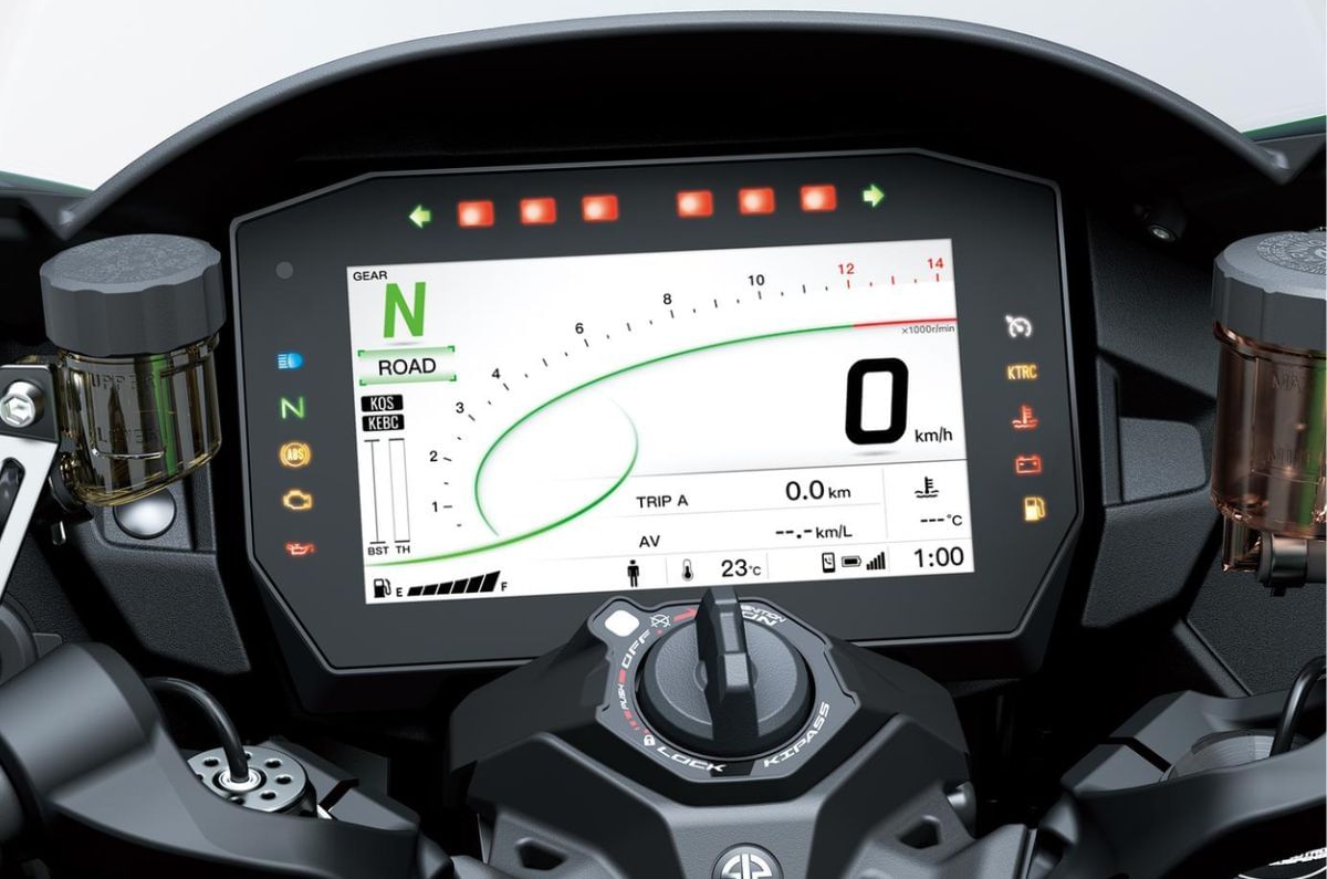 Ninja H2 SX 6.5-inch TFT dash