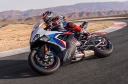 BMW M 1000 RR cornering shot