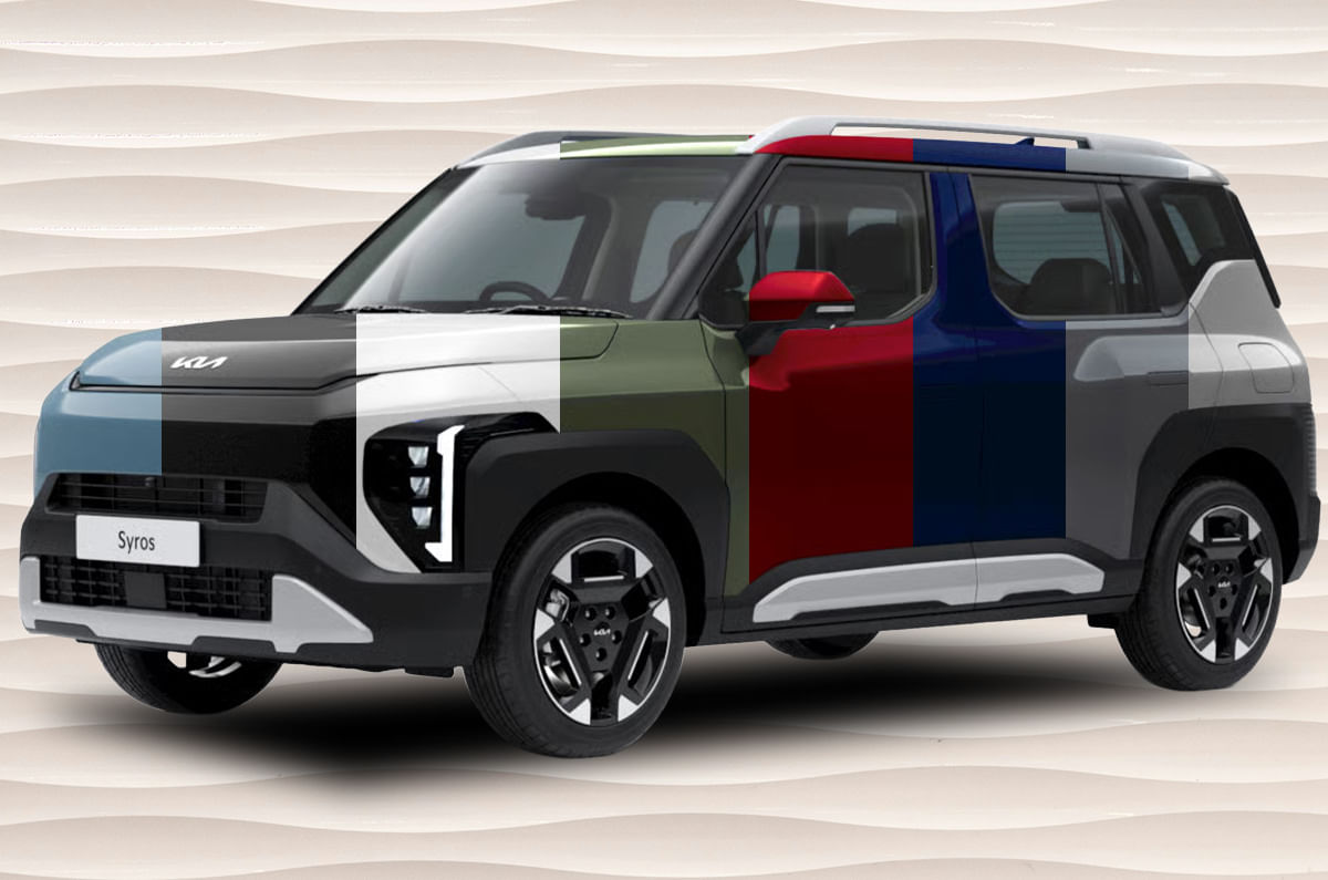 The Kia Syros gets eight monotone colour options, which are available across all trim levels.