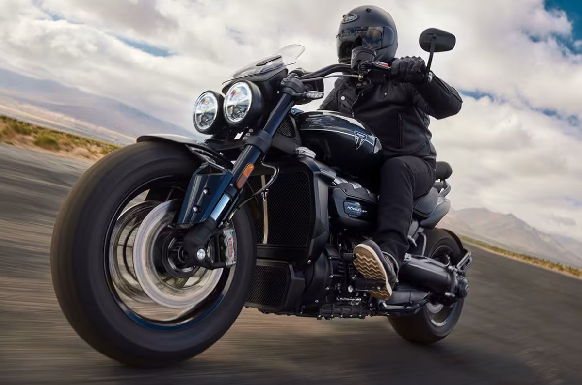 The Rocket 3 Storm makes more power than Triumph’s own Speed Triple 1200 RS and the Ducati Diavel V4
