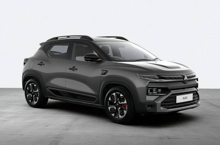 Shadow Grey dual tone: Techno and Emotion. Renault Kiger grey color with black roof