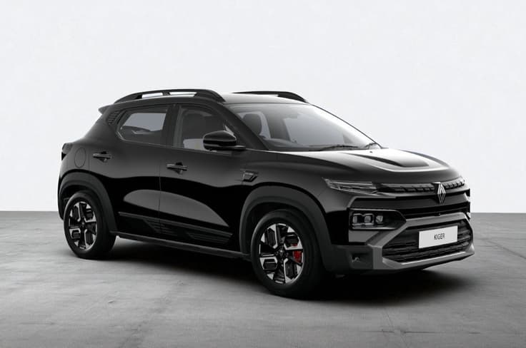 Stealth Black: Authentic, Evolution, Techno and Emotion. Renault Kiger black color