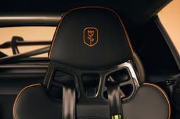 Porsche 718 Cayman GT4 RS with Manthey kit interior seat with Tuliop logo