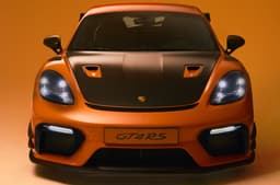 Porsche 718 Cayman GT4 RS with Manthey kit front centre shot 