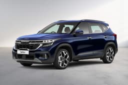 Kia Seltos blue colour front left side