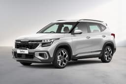 Kia Seltos silver colour front left side