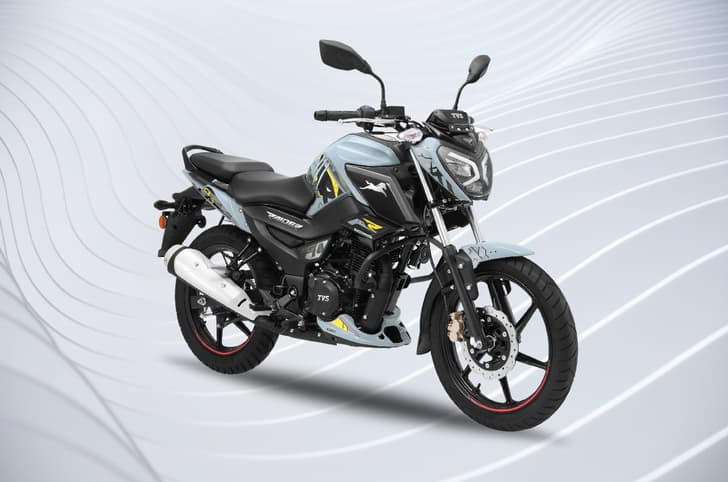 TVS Raider 125 Super Squad Edition in Wolverine-inspired blue and yellow colour scheme