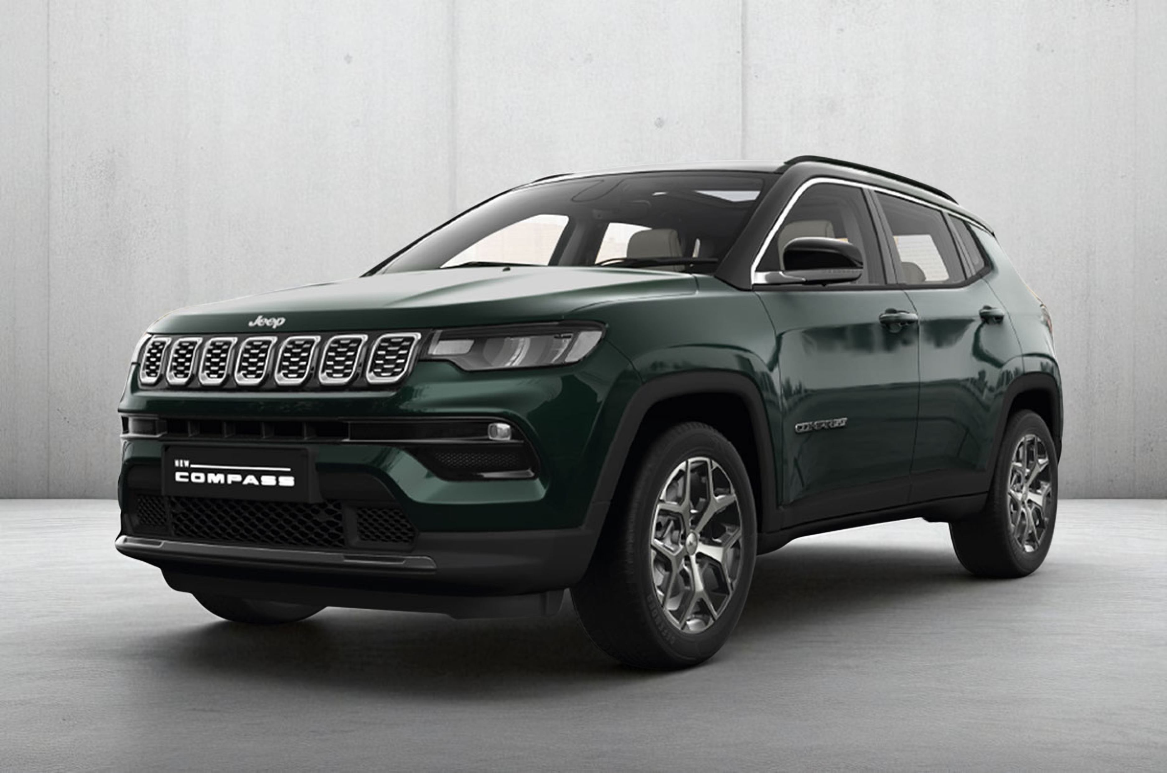 The Techno Metallic Green was one of the Compass' hero colours at launch. 