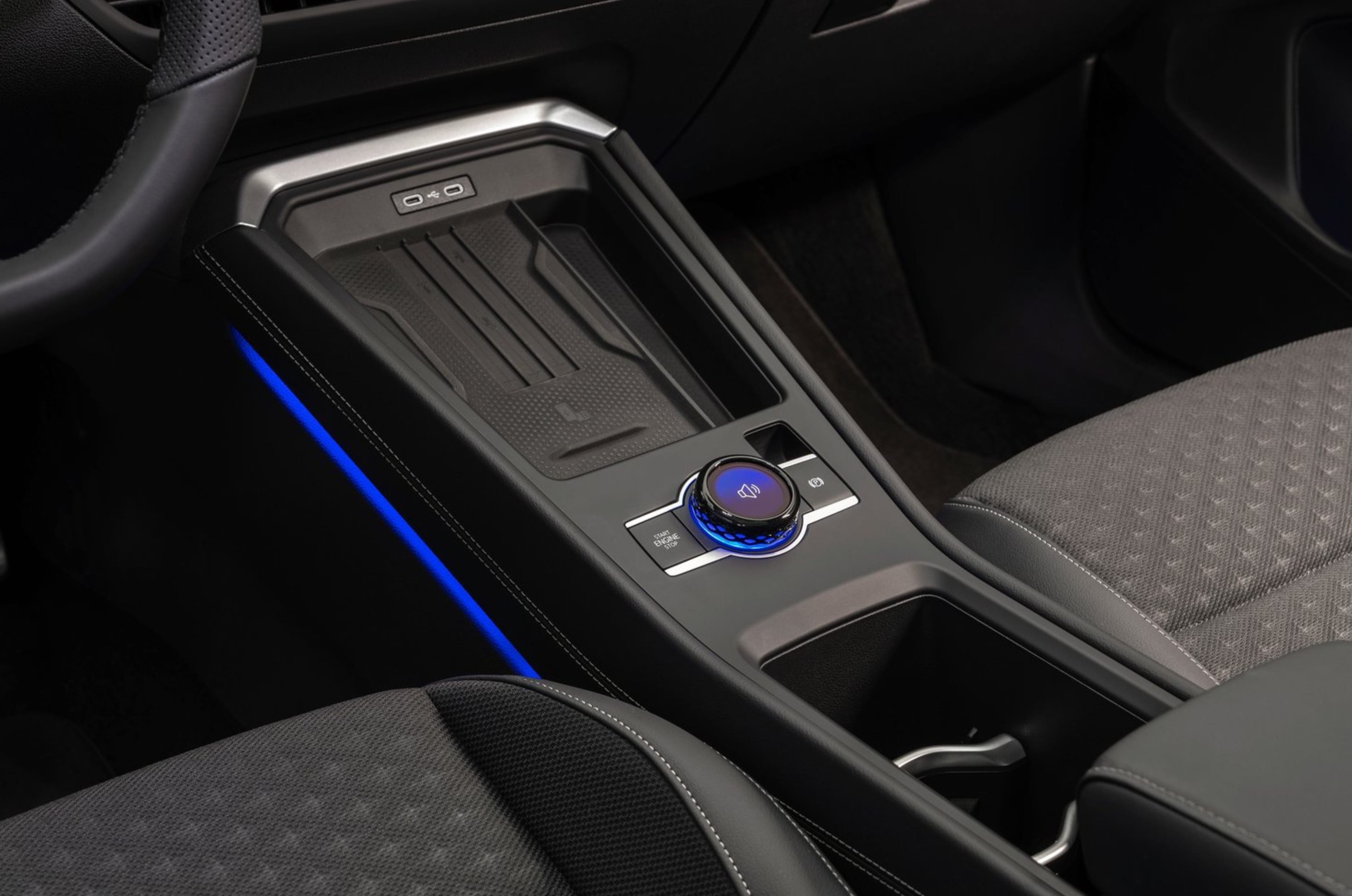 2025 Volkswagen T-Roc centre console rotary dial 