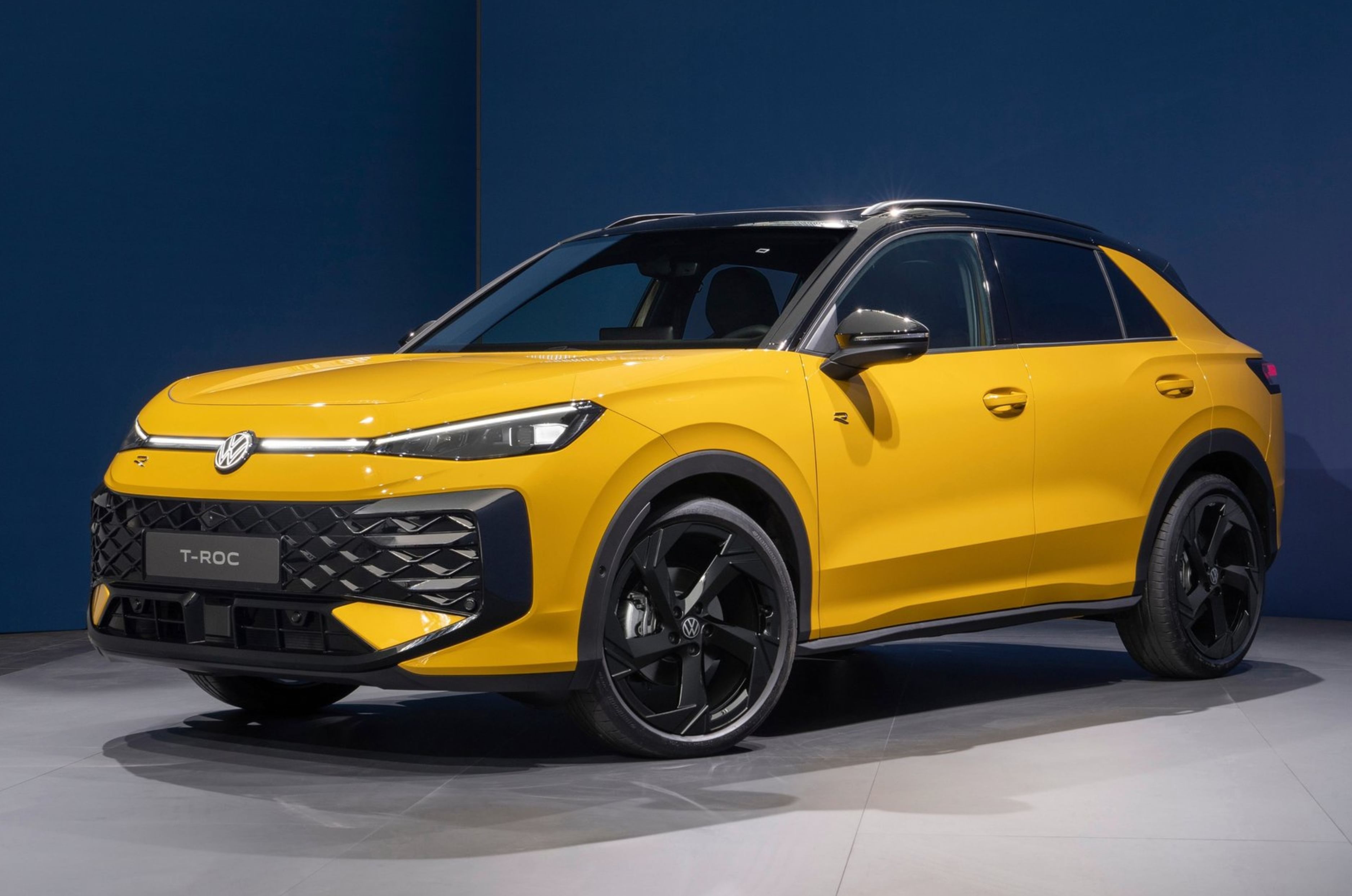 New T-Roc adopts the VW family look, resembling the larger Tiguan. 
