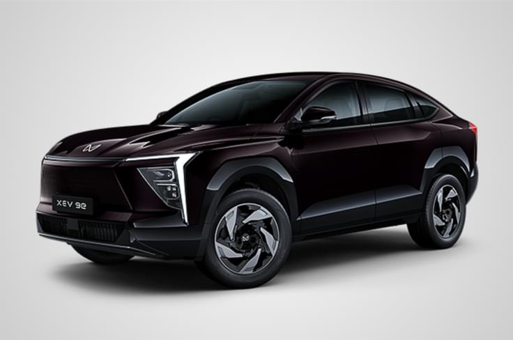 Mahindra XEV 9e ruby velvet colour Mahindra XEV 9e ruby velvet colour