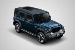 mahindra thar roxx nebula blue colour
