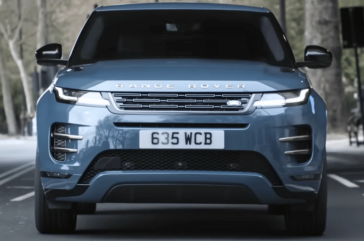 Range Rover Evoque grille and lights