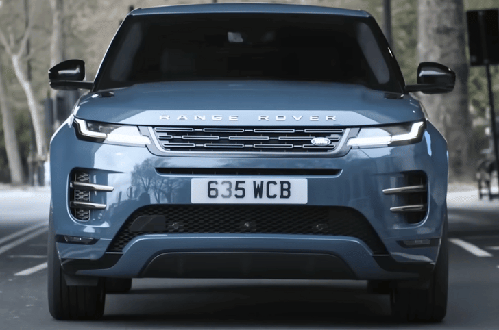 Range Rover Evoque grille and lights