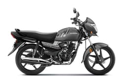 Honda Shine 100 DX grey right side profile static in studio