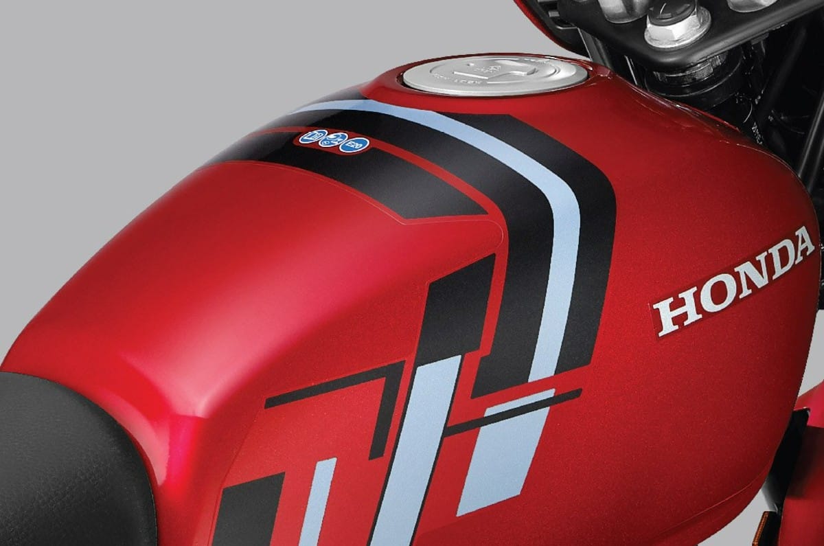 The DX has a 10 litre fuel tank, slightly larger than the base Shine 100's.