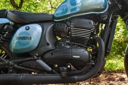 2025 Yezdi Roadster engine shot