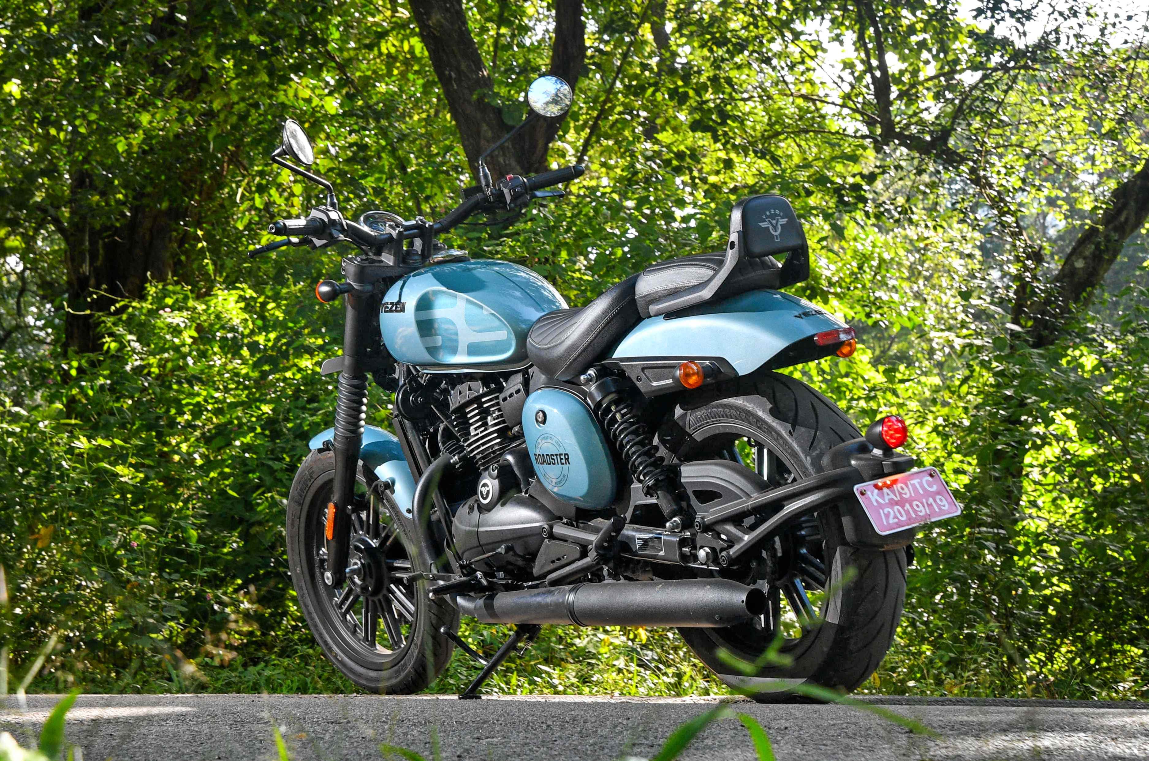 2025 Yezdi Roadster Rear three fourth shot