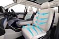 Front seats also get the ventilation function, but only the driver’s seat has electric adjustment. Kia Carens Clavis EV seat ventilation
