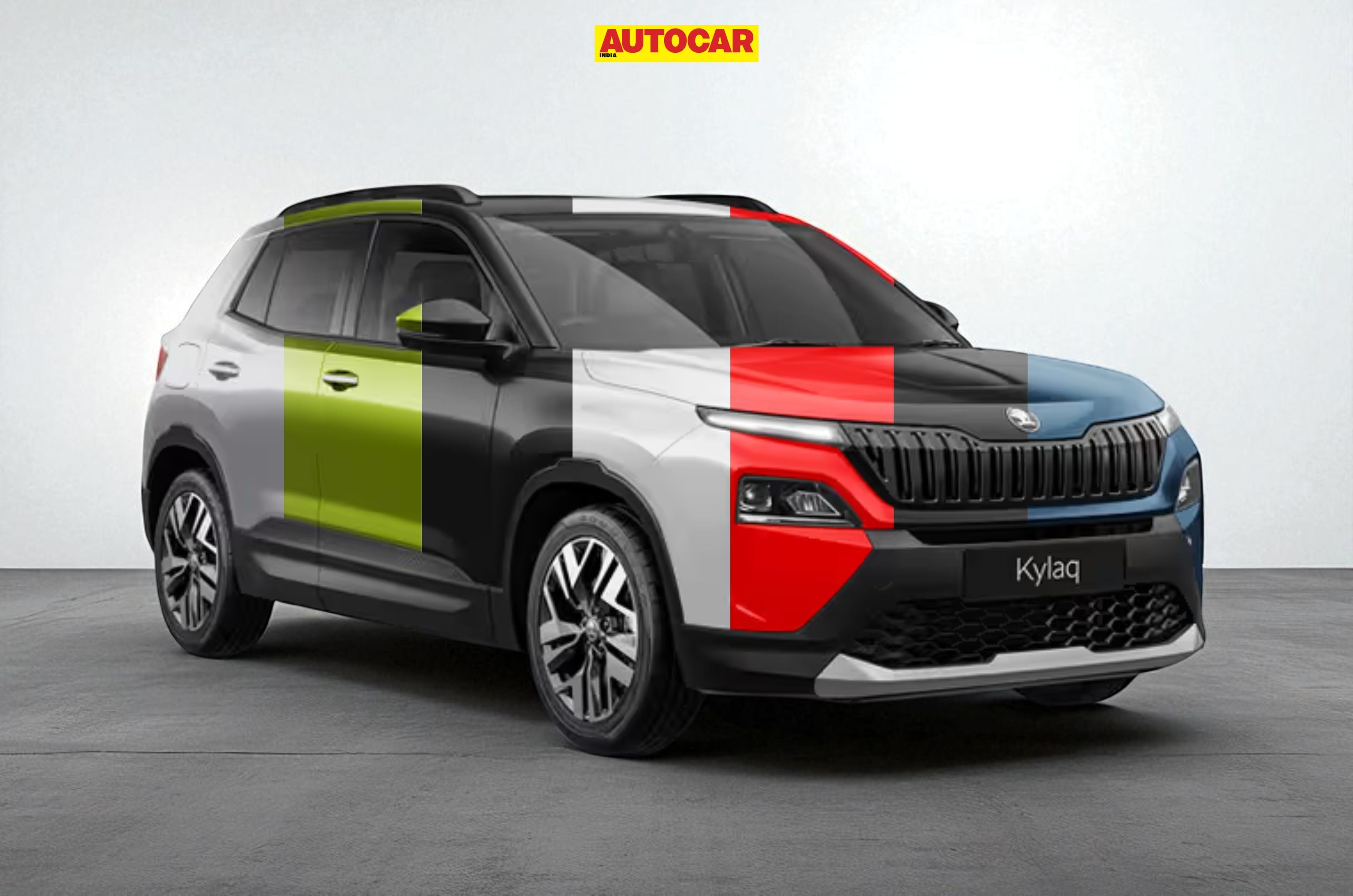 The Skoda Kylaq comes in seven monotone colours, available across all variants.
