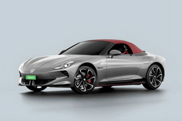 MG Cyberster in Andes Grey with red roof