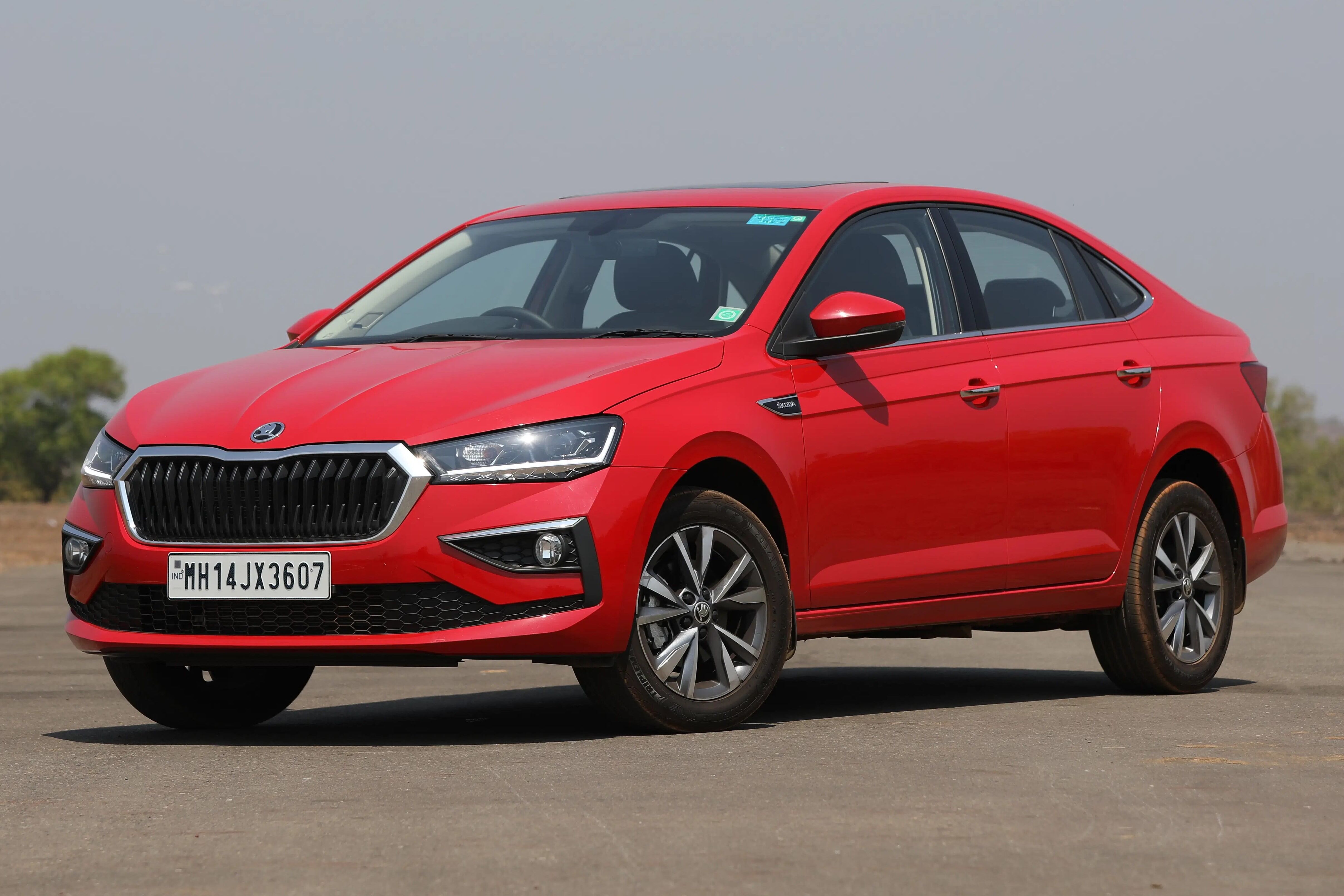 The Slavia is one of the few remaining mass-market midsize sedans in India, and quite a handsome one at that.