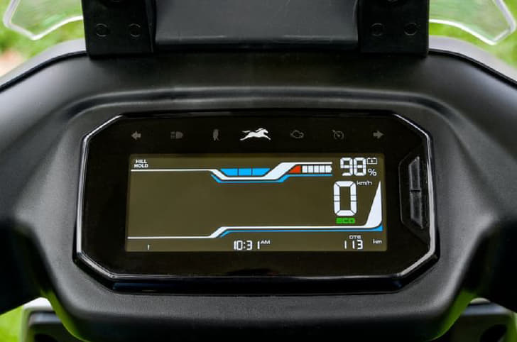 TVS Orbiter LCD screen