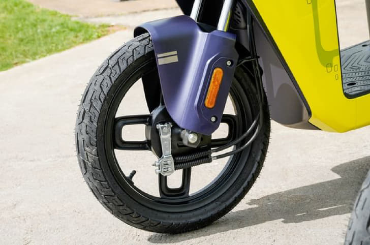 TVS Orbiter front wheel