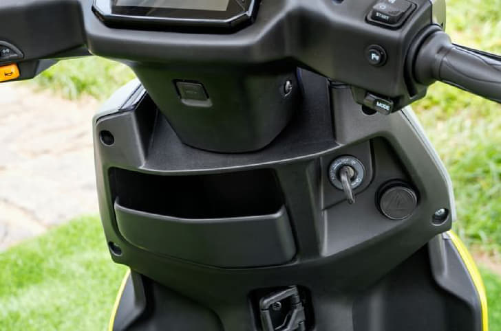 TVS Orbiter front apron cubby