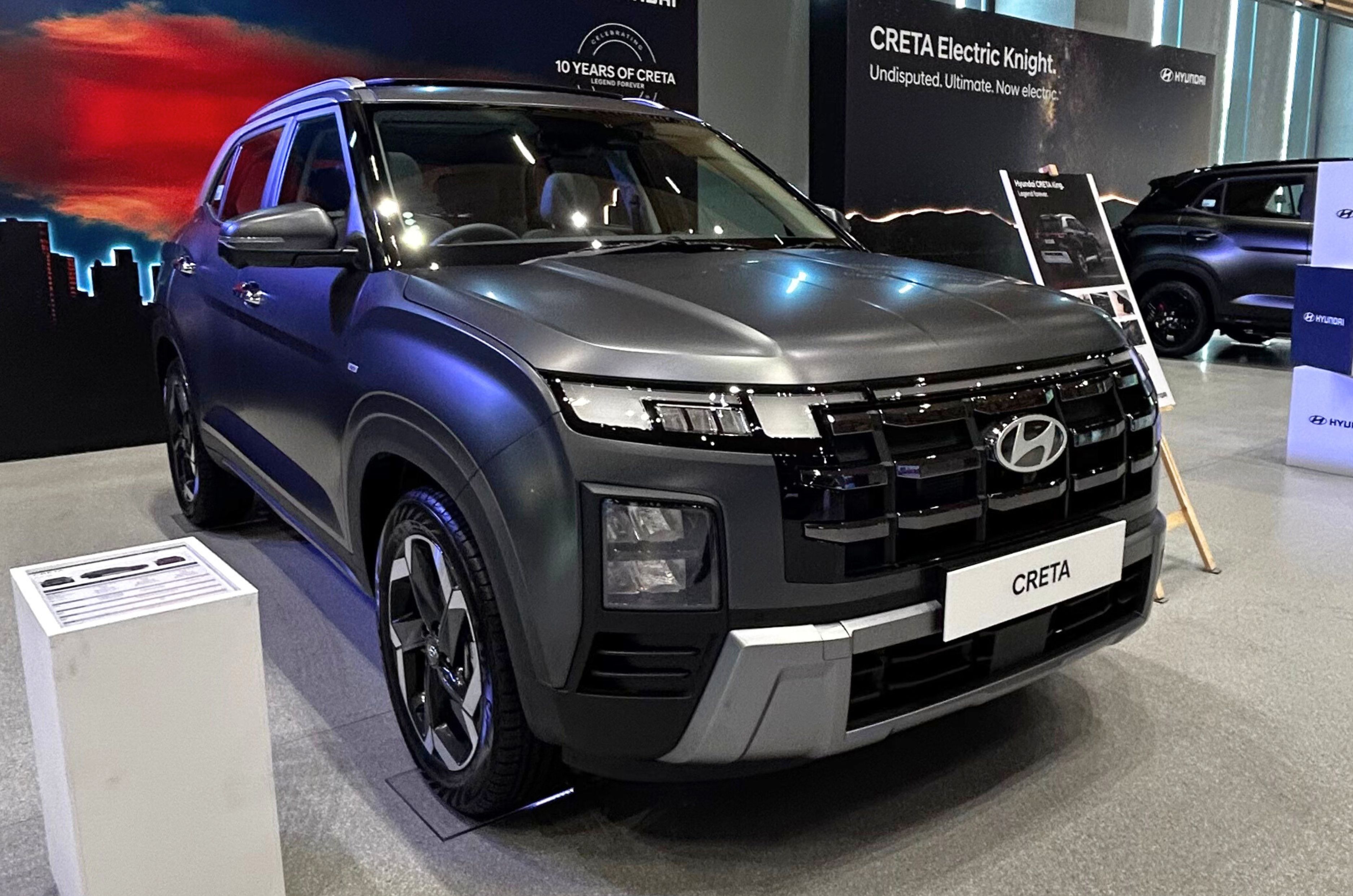 The Hyundai Creta King is the top variant of the popular midsize SUV.