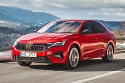 2025 skoda octavia rs on road
