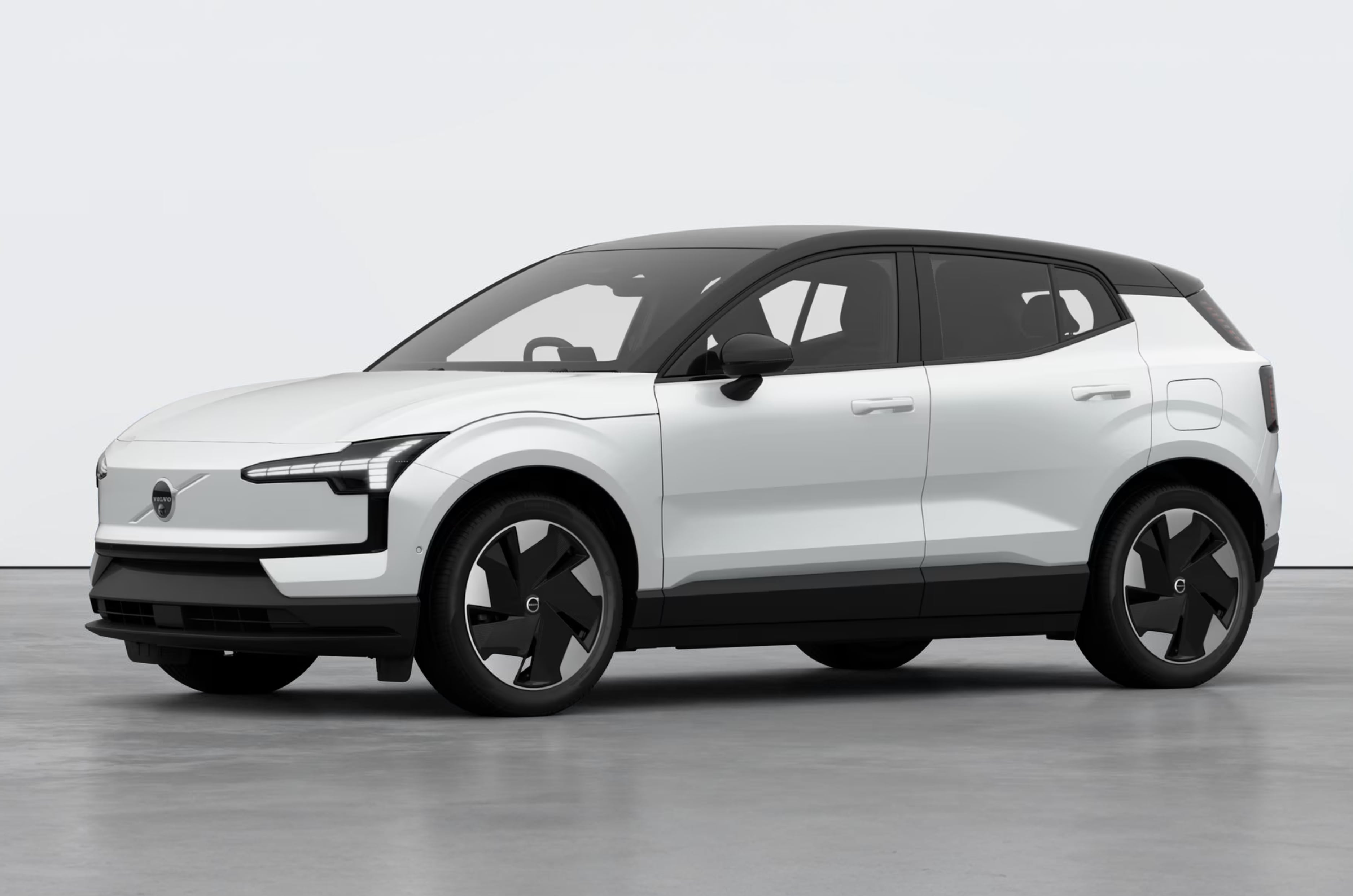 Volvo EX30 in Crystal White