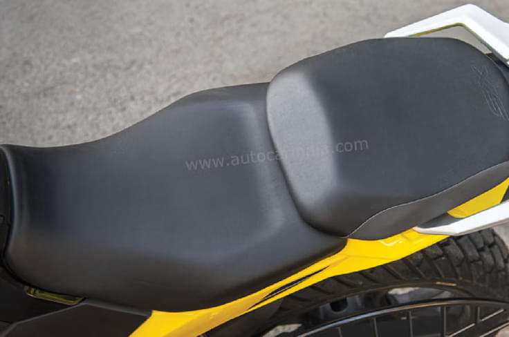 Seats are spacious and comfortable over long distances. V-Storm SX seats