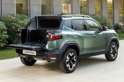 Dacia Duster Pickup Rear parked with boot open