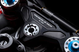 The Panigale V4 R isn’t a limited edition, but each bike carries a unique number on the top triple clamp, adding exclusivity over the regular V4 S.