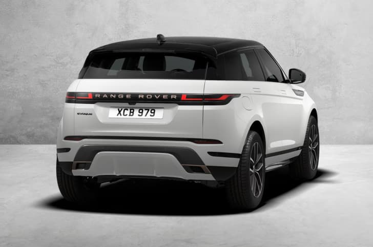 Range Rover Evoque rear right white colour