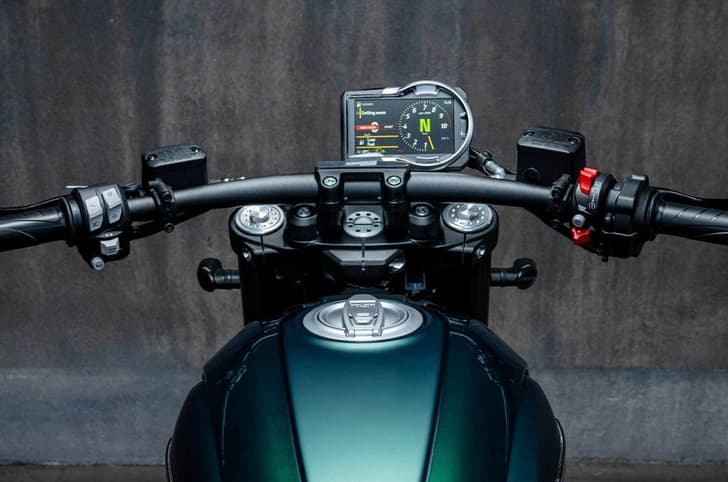 Ducati Scrambler Nightshift TFT display