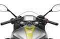 The Gixxer SF features a clip-on handlebar. Gixxer, Gixxer SF rider POV