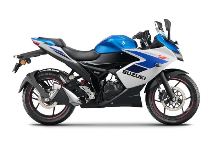 The Gixxer SF is the fully-faired sibling to the Gixxer. Gixxer SF side static