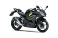 Both bikes are powered by a 248cc parallel-twin that makes 35hp and 22Nm. Ninja 250 front three-fourth studio shot